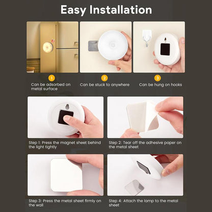 🌙🛏️ REBYIPO® Bedside Motion Sensor Night Light – Auto-On Safety Lighting for Nighttime