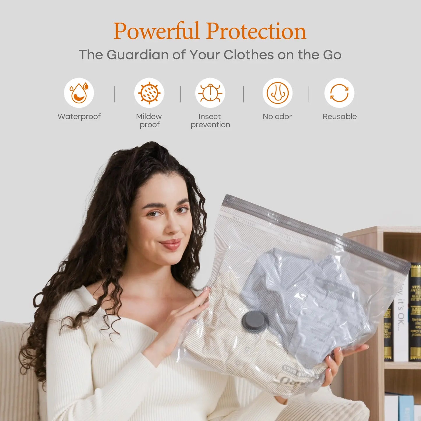 SVOZK® 🔥49％ OFF-Cordless Travel Vacuum Bag Set with Rechargeable Air Pump -  Airtight Resealing Sealed Organizers for Luggage, Vacuum Bags For Travel