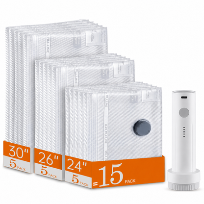 SVOZK® 🔥49％ OFF-Cordless Travel Vacuum Bag Set with Rechargeable Air Pump -  Airtight Resealing Sealed Organizers for Luggage, Vacuum Bags For Travel