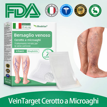 👨‍⚕️✅ Healrize® VeinTarget Cerotto a Microagopuntura⚡Sollievo Immediato, Risultati Duraturi❄️