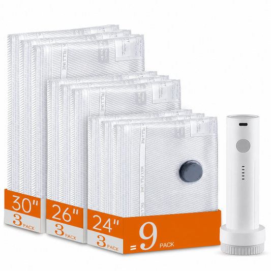SVOZK® 🔥49％ OFF-Cordless Travel Vacuum Bag Set with Rechargeable Air Pump -  Airtight Resealing Sealed Organizers for Luggage, Vacuum Bags For Travel