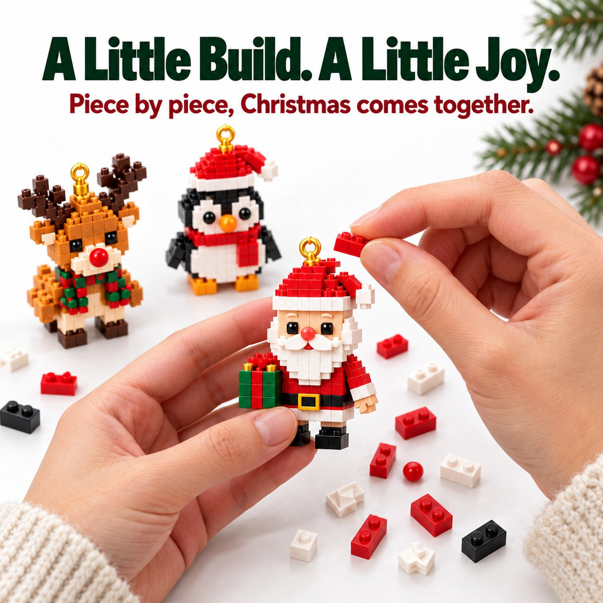 🎅🔥LAST DAY 50% OFF ✨ Christmas Countdown Brick Building Advent Calendar For Families