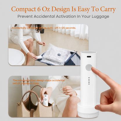 SVOZK® 🔥49％ OFF-Cordless Travel Vacuum Bag Set with Rechargeable Air Pump -  Airtight Resealing Sealed Organizers for Luggage, Vacuum Bags For Travel