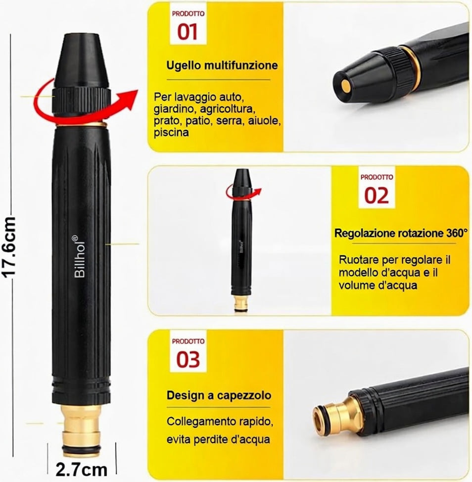 🔥🤖3️⃣ Offerta a tempo limitato: più acquisti, più regali! - Pistola ad alta pressione per lavaggio auto domestico | 💎Billhol®