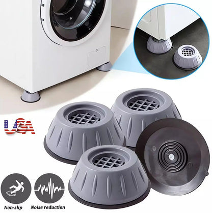 🏠🔇 Fobvgu® Washer Stabilizer Pads (4PCS) – Stop Shaking, Sliding & Noise