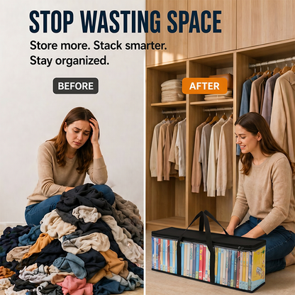 SVOZK® 🔥 Buy 2 Get 1 Free 📦 Large Heavy-Duty Thick Plastic Clear Storage Bag for Clothes, Moving & Storage