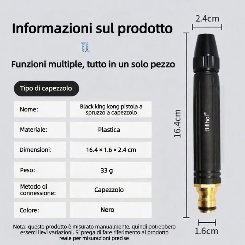 🔥🤖3️⃣ Offerta a tempo limitato: più acquisti, più regali! - Pistola ad alta pressione per lavaggio auto domestico | 💎Billhol®
