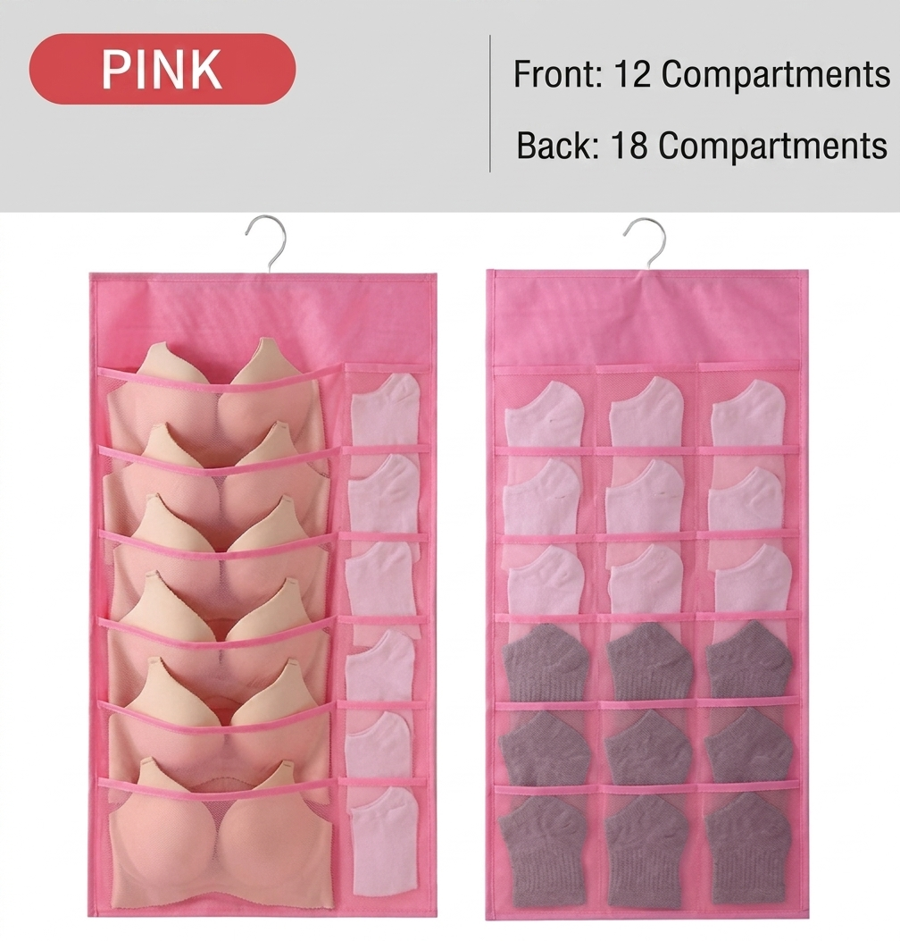 SVOZK® 🔥Hot Sale🔥 Double-Sided Hanging Storage Bag | 36 Grids Dustproof Lingerie Organizer