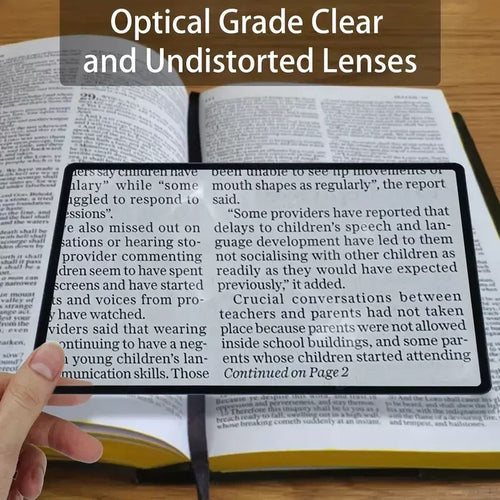 Oneswear® 📖 Full-Page Magnifier – Easy Reading Anywhere