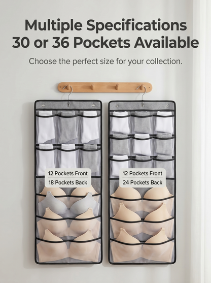 SVOZK® 🔥Hot Sale🔥 Double-Sided Hanging Storage Bag | 36 Grids Dustproof Lingerie Organizer