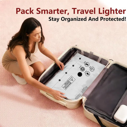 SVOZK® 🔥49％ OFF-Cordless Travel Vacuum Bag Set with Rechargeable Air Pump -  Airtight Resealing Sealed Organizers for Luggage, Vacuum Bags For Travel