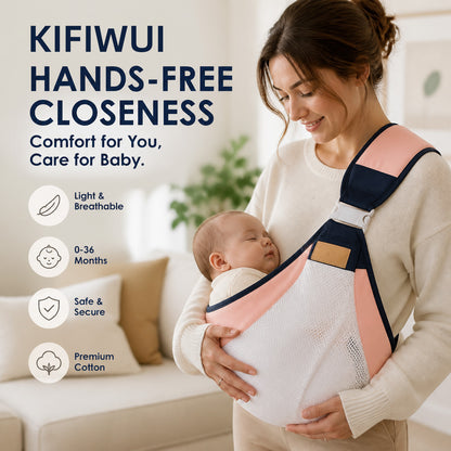 KIFIWUI®🎉 2026 Sale — Over 30,000 Sold! 👶 4-in-1 Breathable Baby Carrier – 0-36 Months, Front/Back/Facing In/Out – Hands-Free Comfort for Parent & Baby! ✨