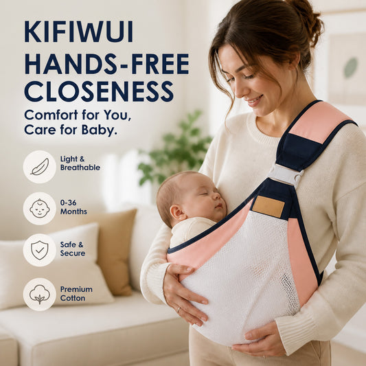 KIFIWUI®🎉 2026 Sale — Over 30,000 Sold! 👶 4-in-1 Breathable Baby Carrier – 0-36 Months, Front/Back/Facing In/Out – Hands-Free Comfort for Parent & Baby! ✨