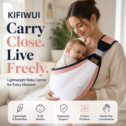 KIFIWUI®🎉 2026 Sale — Over 30,000 Sold! 👶 4-in-1 Breathable Baby Carrier – 0-36 Months, Front/Back/Facing In/Out – Hands-Free Comfort for Parent & Baby! ✨