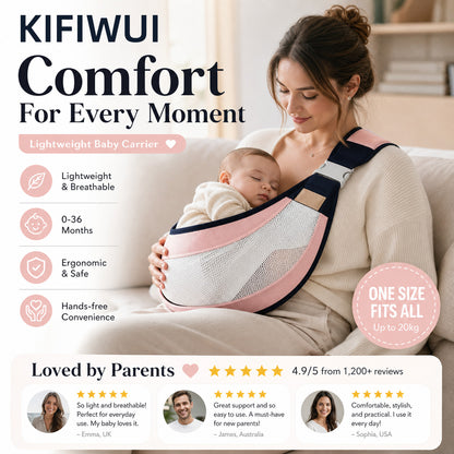 KIFIWUI®🎉 2026 Sale — Over 30,000 Sold! 👶 4-in-1 Breathable Baby Carrier – 0-36 Months, Front/Back/Facing In/Out – Hands-Free Comfort for Parent & Baby! ✨