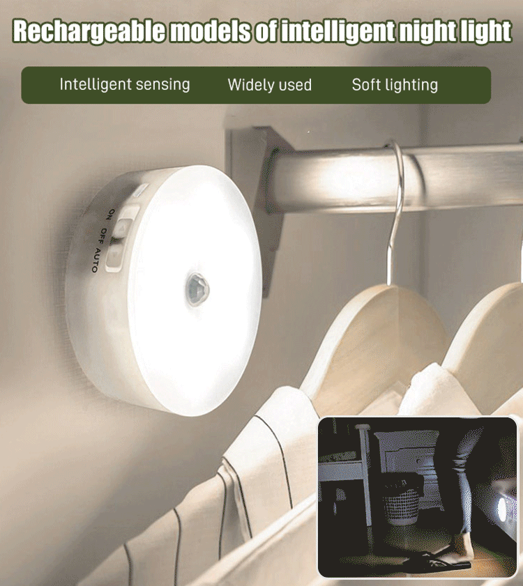 🌙🛏️ REBYIPO® Bedside Motion Sensor Night Light – Auto-On Safety Lighting for Nighttime
