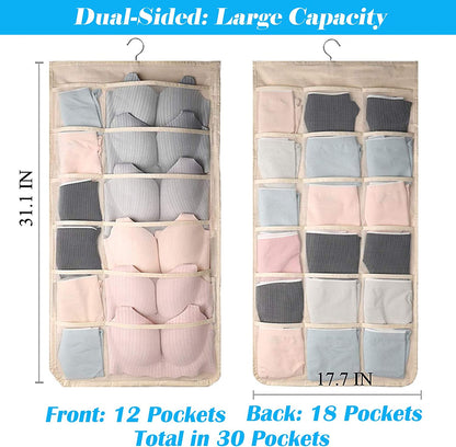 SVOZK® 🔥Hot Sale🔥 Double-Sided Hanging Storage Bag | 36 Grids Dustproof Lingerie Organizer