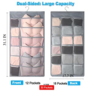 SVOZK® 🔥Hot Sale🔥 Double-Sided Hanging Storage Bag | 36 Grids Dustproof Lingerie Organizer