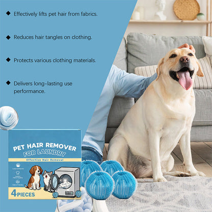 🐾🧺 RKIFIWUI® Reusable Pet Hair Remover Laundry Balls – Catch Fur & Lint While You Wash | 4PCS