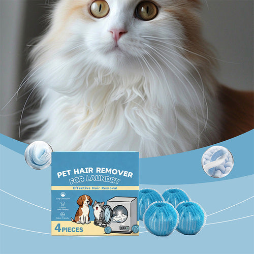 🐾🧺 RKIFIWUI® Reusable Pet Hair Remover Laundry Balls – Catch Fur & Lint While You Wash | 4PCS