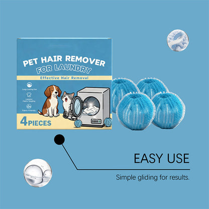 🐾🧺 RKIFIWUI® Reusable Pet Hair Remover Laundry Balls – Catch Fur & Lint While You Wash | 4PCS