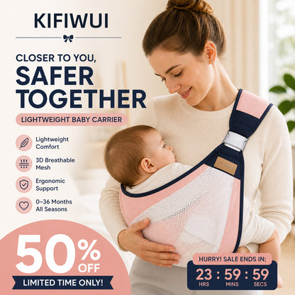 KIFIWUI®🎉 2026 Sale — Over 30,000 Sold! 👶 4-in-1 Breathable Baby Carrier – 0-36 Months, Front/Back/Facing In/Out – Hands-Free Comfort for Parent & Baby! ✨